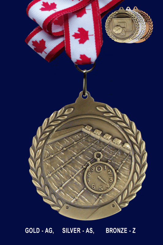 Swimming, Medal – 2.75” - Click Image to Close