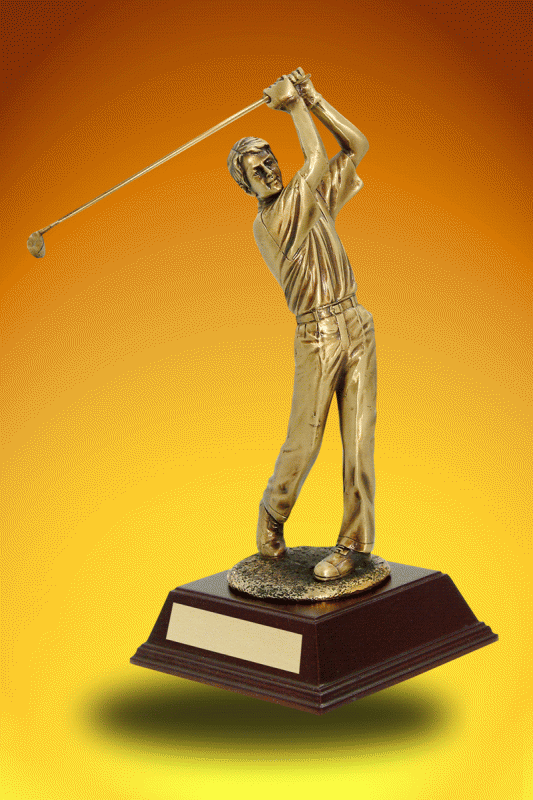 Golf Sculpture, Male – 10” - Click Image to Close