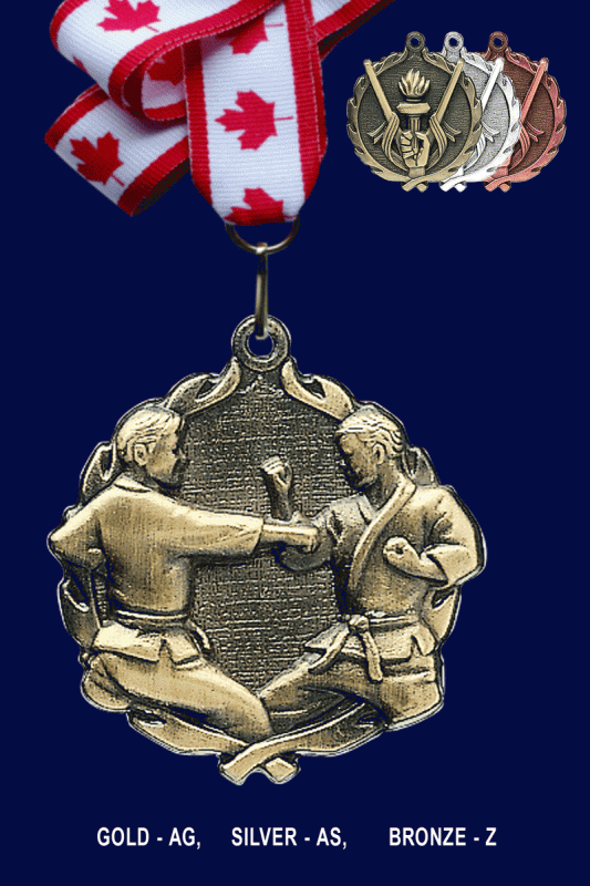 Karate, Medal – 1.75” - Click Image to Close