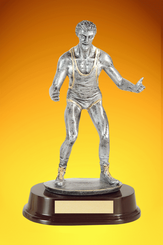 Wrestler Trophy, Male – 9.5” - Click Image to Close