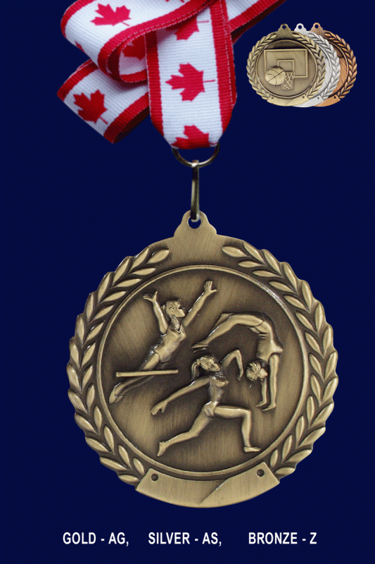 Gymnastics, Female, Medal -2.75” - Click Image to Close