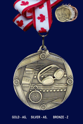 Swimming, Medal – 2.25”