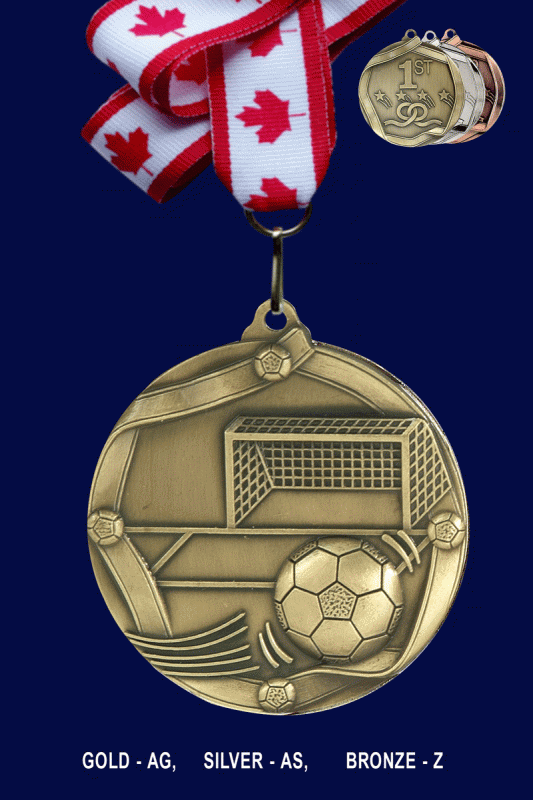 Soccer, Medal – 2.25” - Click Image to Close