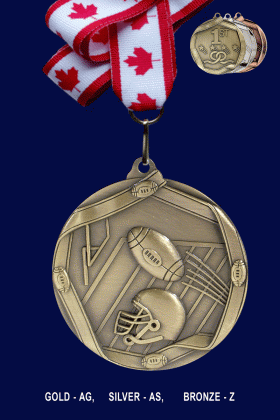 Football, Medal – 2.25”