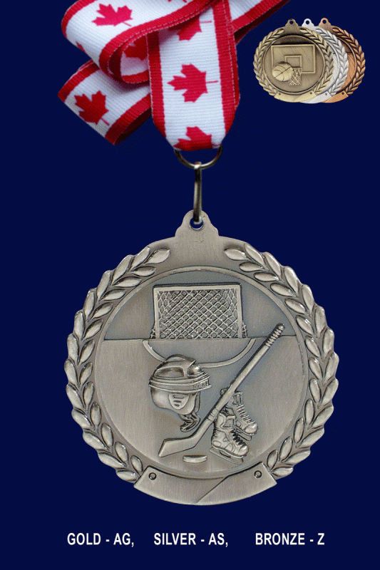 Ice Hockey, Medal – 1.75” - Click Image to Close