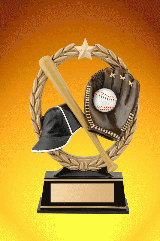 Baseball Trophy (W) – 6.5” - Click Image to Close