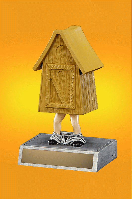 Outhouse, Humorous – 5.5” - Click Image to Close