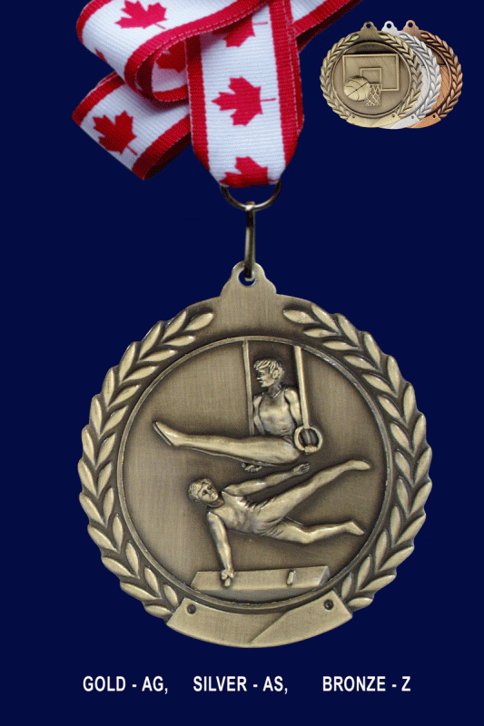 Gymnastics, Male, Medal -2.75” - Click Image to Close