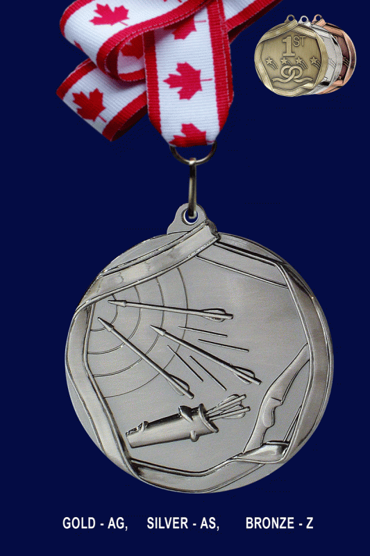 Archery, Medal - 2.25” - Click Image to Close