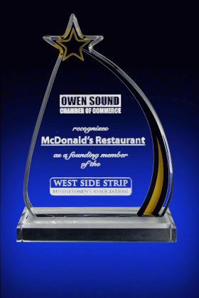 Clear Star Award – 6.75”