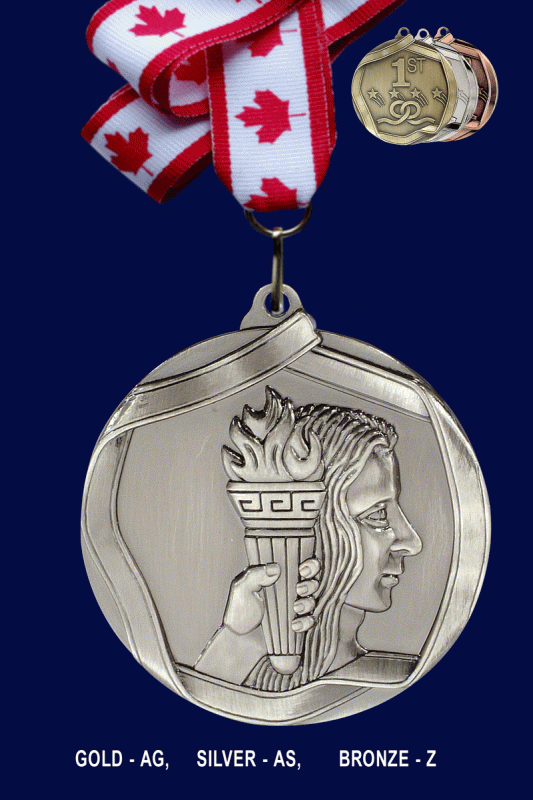 Achievement, Medal - 2.25” - Click Image to Close