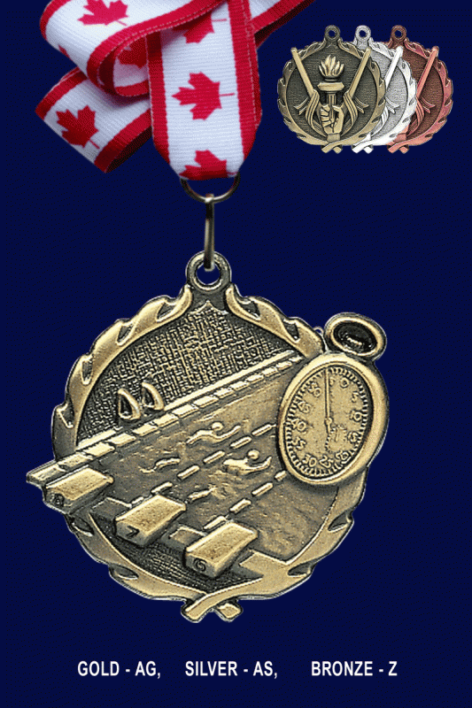 Swimming, Medal – 1.75” - Click Image to Close