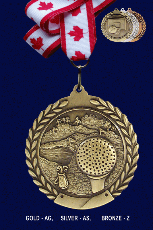 Golf, Medal – 1.75” - Click Image to Close