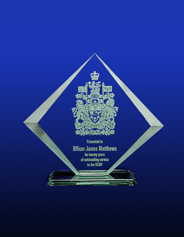 Acadian Glass Award – 6.75" x 6" - Click Image to Close