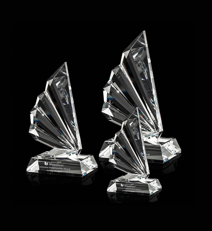 Marseille Award, Crystal – 6.75" - Click Image to Close