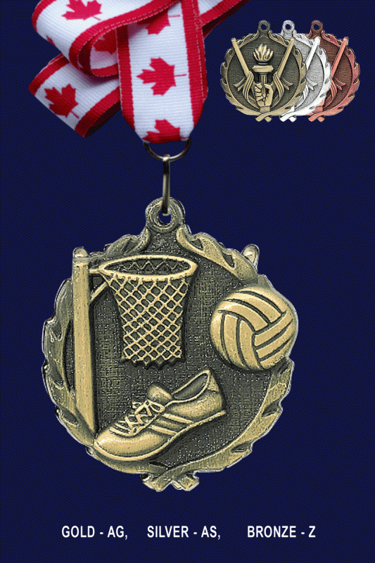 Basketball, Medal – 1.75” - Click Image to Close