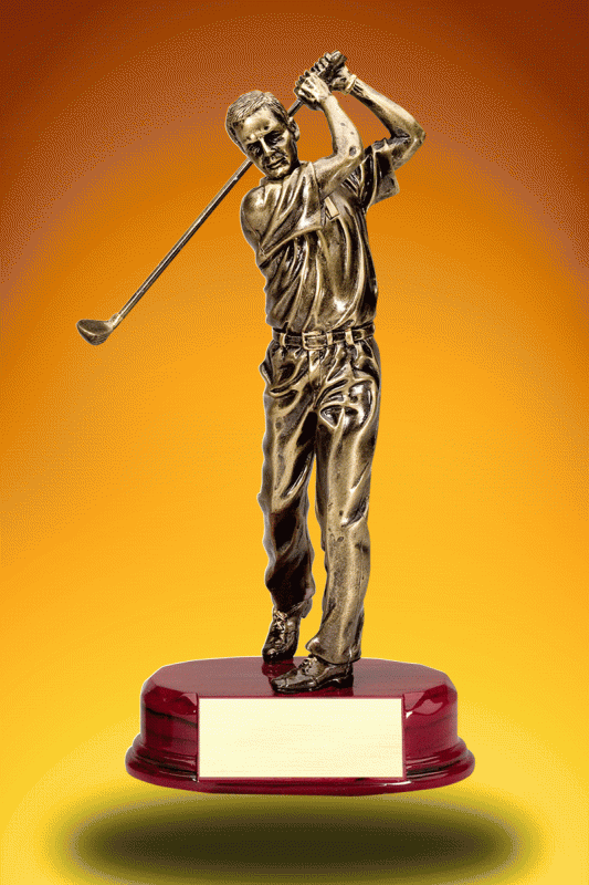 Golf Trophy, Male – 9.75” - Click Image to Close