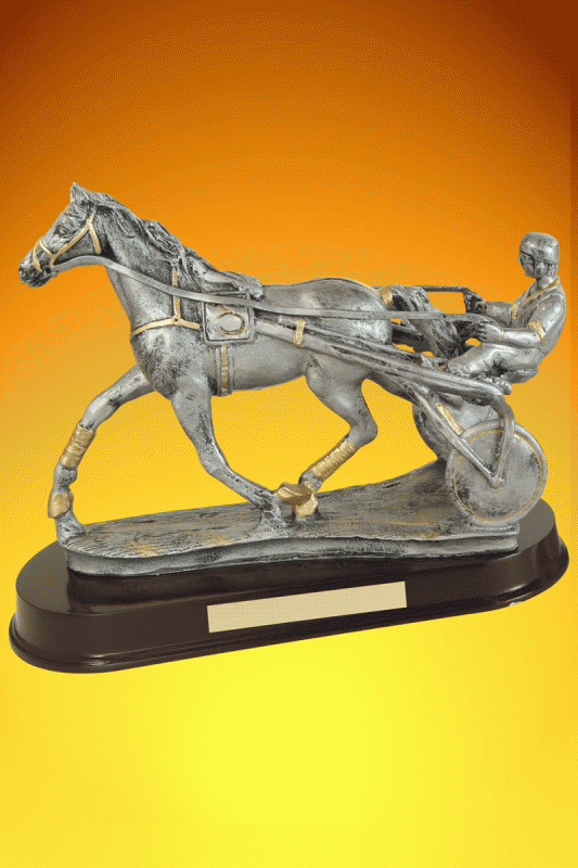 Harness Racing, Sulky Trophy – 10” - Click Image to Close