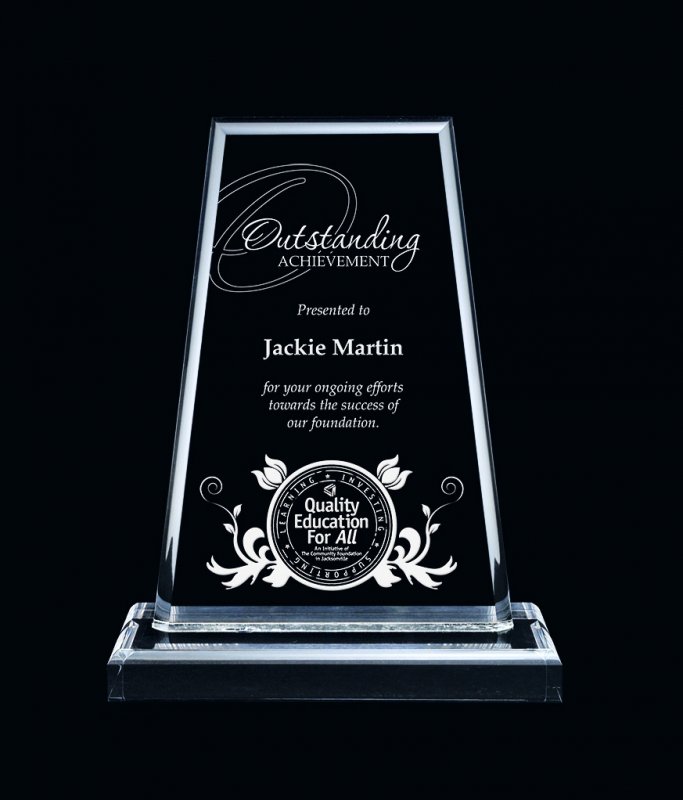 Montrose, Clear Acrylic Award – 6.75” - Click Image to Close