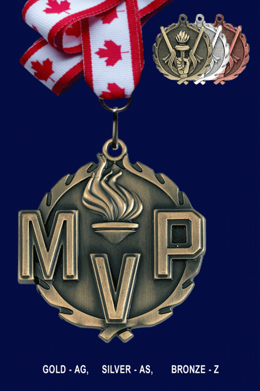 MVP, Die Cast Medal – 1.75” - Click Image to Close