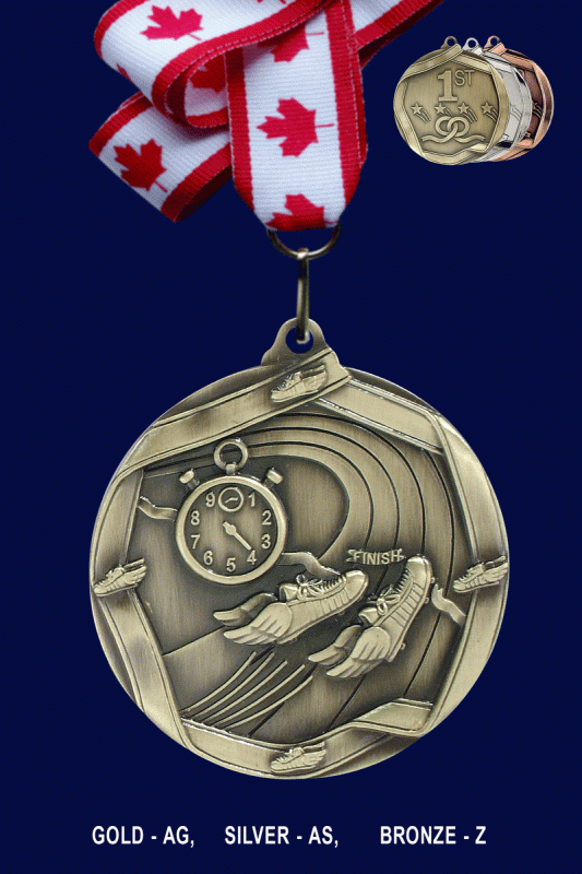 Track, Medal – 2.25” - Click Image to Close