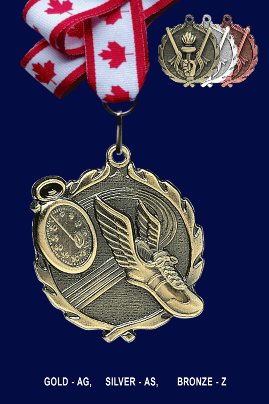 Track, Medal – 1.75” - Click Image to Close