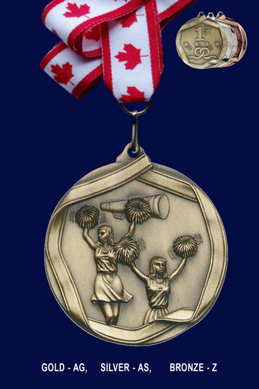 Cheerleader, Medal – 2.25” - Click Image to Close