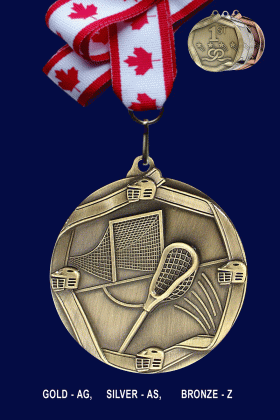 Lacrosse, Medal – 2.25”