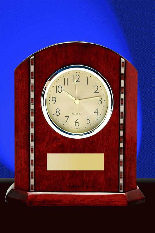 Mosaic, Desk Clock - 8” - Click Image to Close