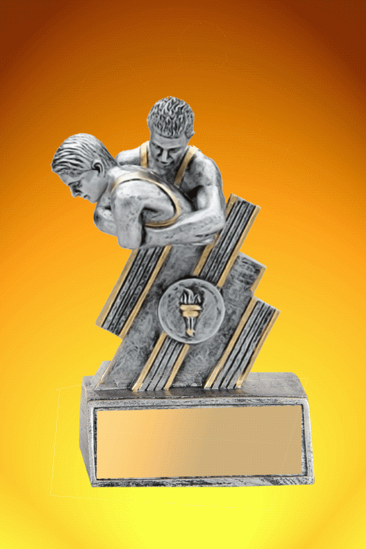 Wrestling Trophy (Z) – 6” - Click Image to Close