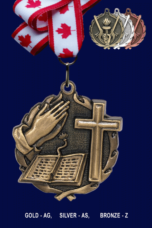 Cross, Medal – 1.75” - Click Image to Close