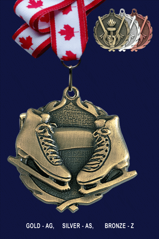 Figure Skating, Medal – 1.75” - Click Image to Close