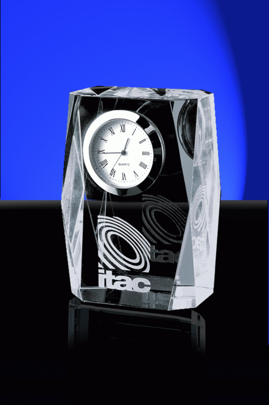 Sable,Crystal Clock – 3.5” - Click Image to Close